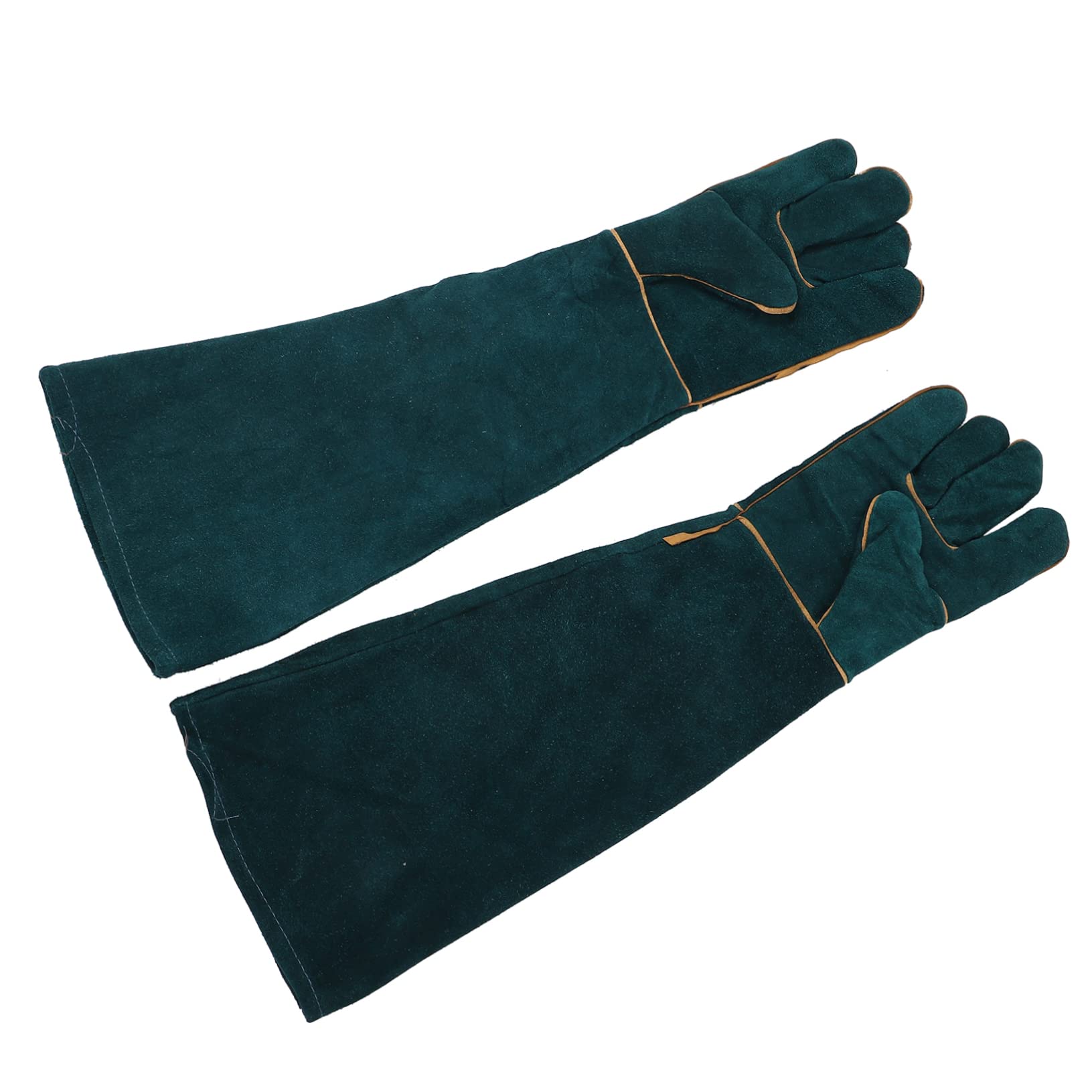 Yardwe 2 Piezas Guantes Anti-mordedura Crawler Guantes Antideslizantes Guantes de protección para Reptiles Mascota Tocar Estuche Protector Guantes de Entrenamiento Cuero