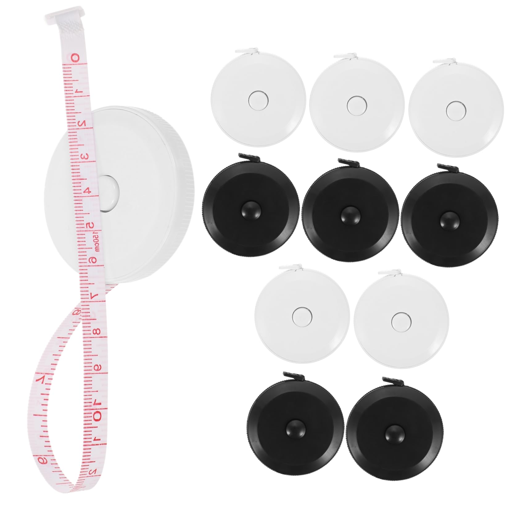 VILLCASE Soft Body Tape Measure 10pcs Mini Retractable Measuring Tape Sewing Seamstress Tool