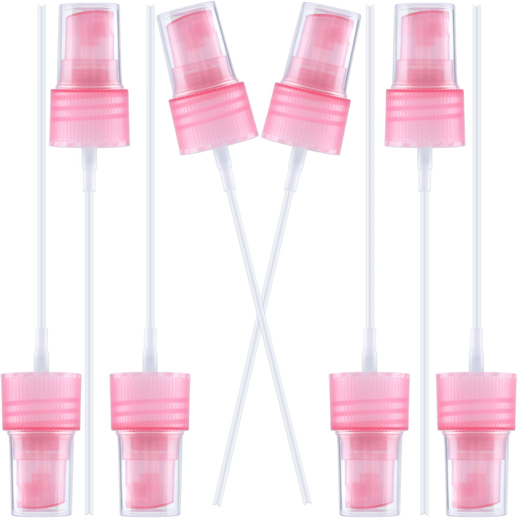 Winsyison 8pcs Fine Mist Sprayer Caps, Plastic Spray Bottle Nozzle, Nozzle Tops Replacement for Cleaning Solutions- Pink