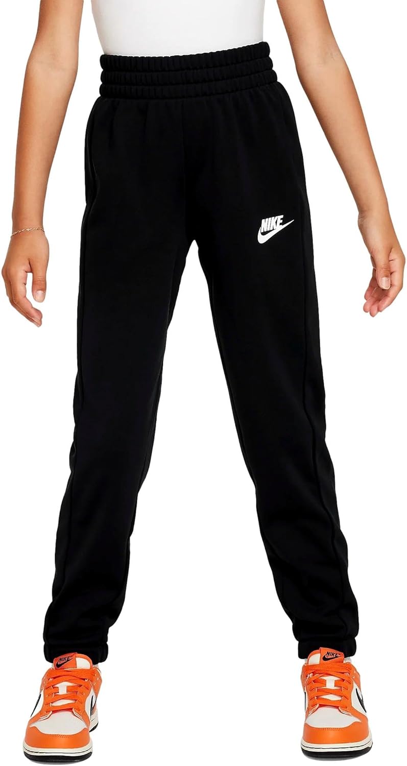 Nike Sportswear Big Kids' Tracksuit (FD3067-010, Black/Black/White) Size Large