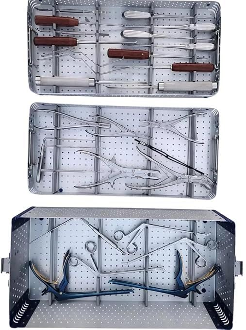 Spine Surgery Instruments Set with Aluminum Storage Box