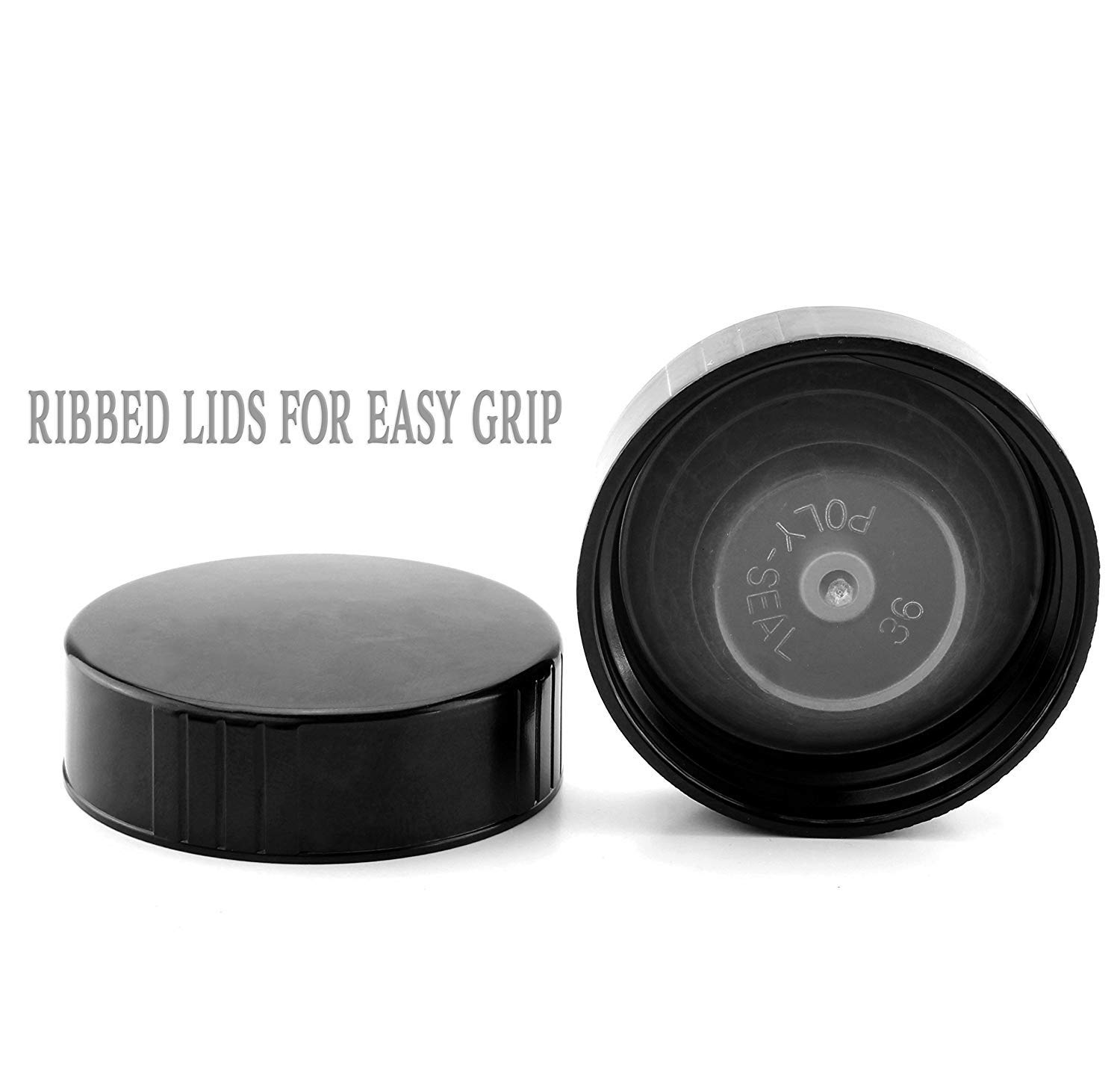 38mm Polyseal Screw Caps - Set of 12