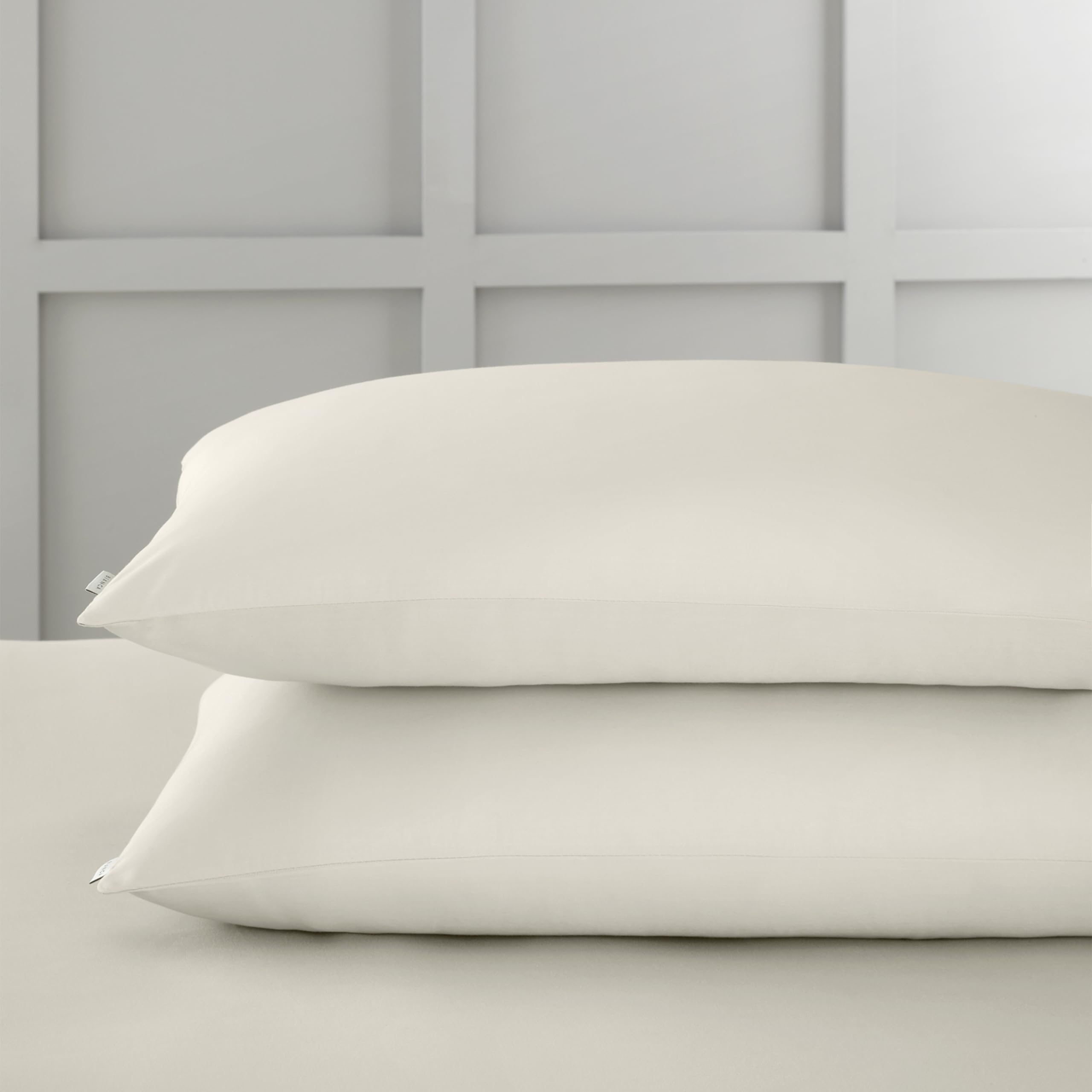 Bianca 400 Thread Count Cotton Sateen Standard Pillowcase Pair Oyster