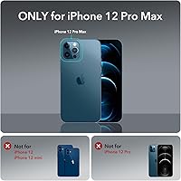 Vista 2 de ESR Paquete de 3 protectores de pantalla para iPhone 12 Pro Max, vidrio templado de dureza 9H, resistente a los arañazos con marco de fácil