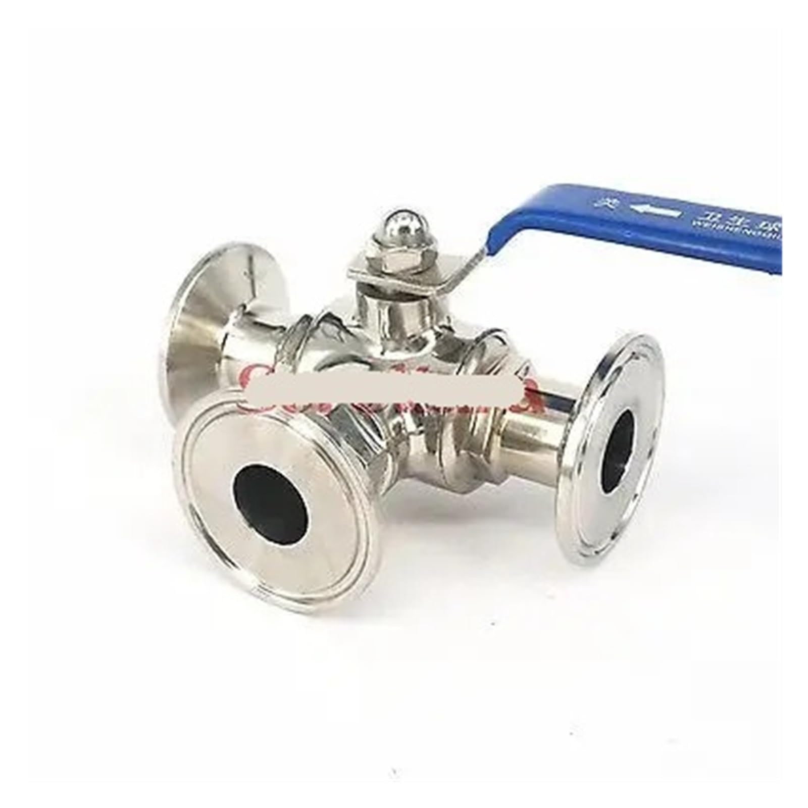 Robinet à bille 3 voies 1-1/4 pouce 32mm acier inoxydable 304 pour tuyauterie eau