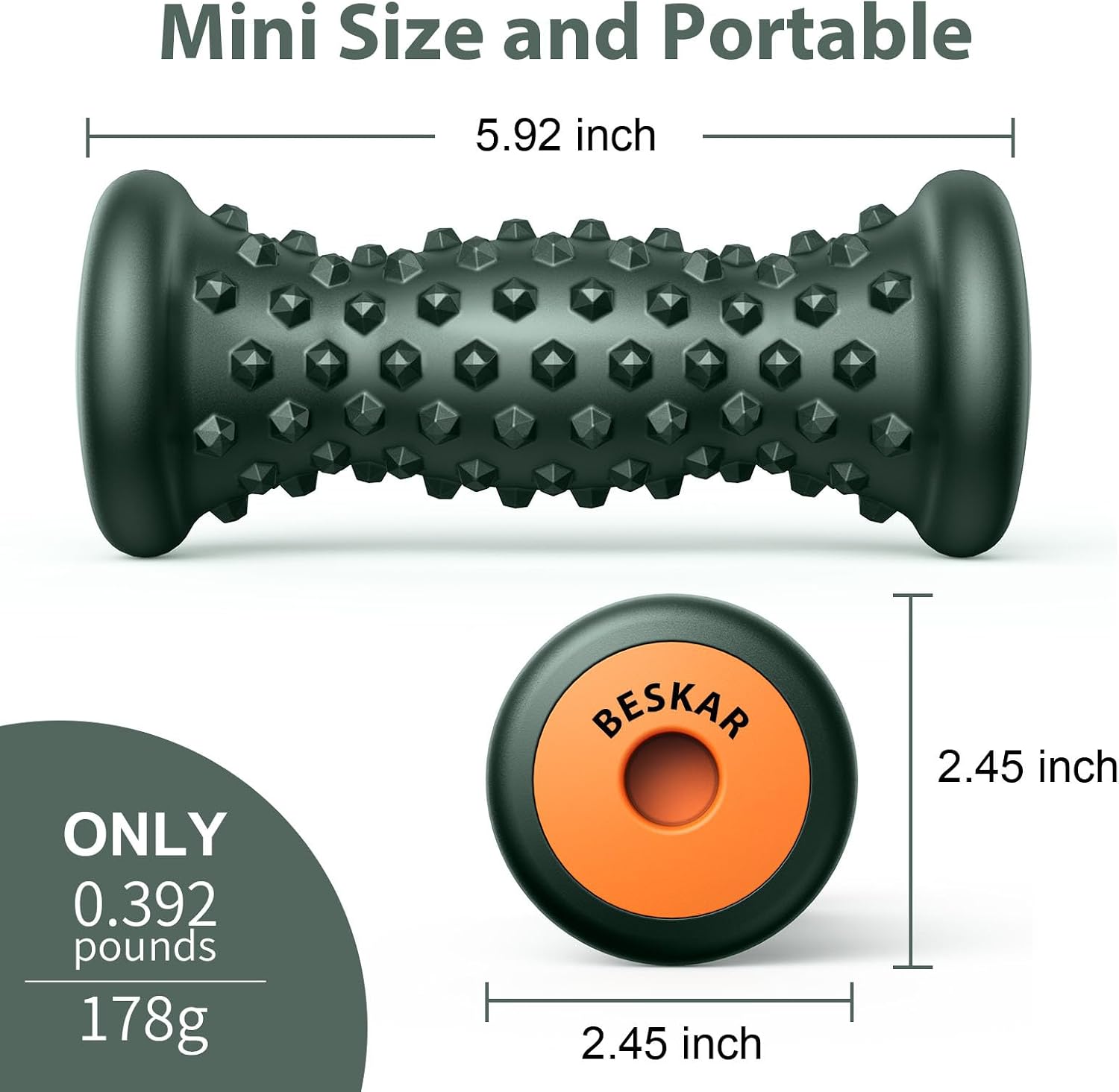 BESKAR Foot Massage Roller for Plantar Fasciitis Relief image 4