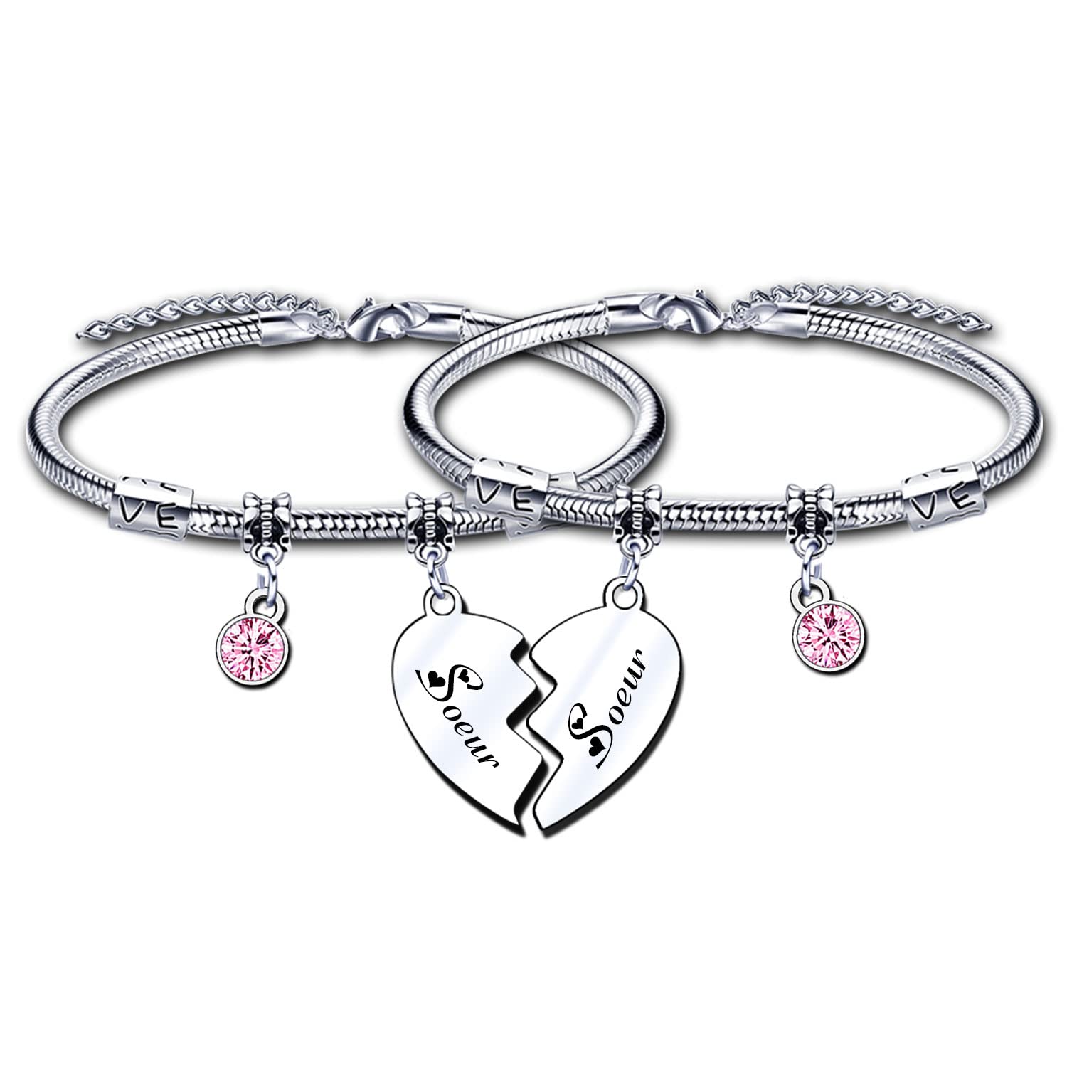 2 braccialetti per madri e figlie, regalo per festa della mamma, figlia