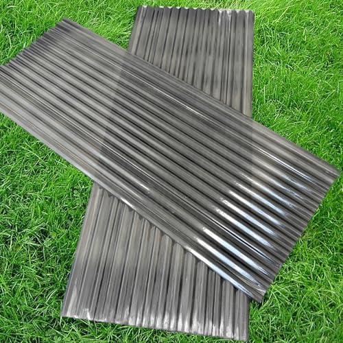 Lastre Trasparenti per tetti, 5 lastre Ondulate da 2 mm, Pannelli in Fibra di Vetro per Illuminazione Diurna, per Garage, capannoni, posti Auto coperti e Serre, Facili da Tagliare per sostit