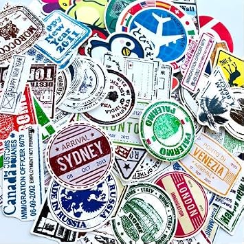 Pase de embarque de Viaje Billetes de avión Pegatinas Creativas para Maleta  Laptop Equipaje Bolsas Bicicleta Teléfono PVC Etiqueta 100pcs : Amazon.es:  Coche y moto