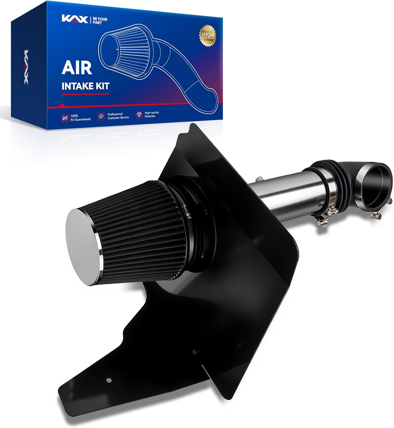 KAX Air Intake Kit, Cold Air Intake Pipe Kit Replacement for Camaro 2010-2011 3.6L V6, Black