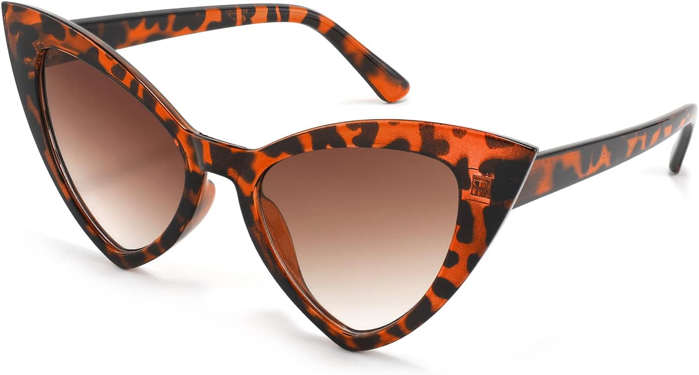 FEISEDY Retro Cat Eye Sunglasses for Women Fashion Vintage Cateye Sun Glasses B2235