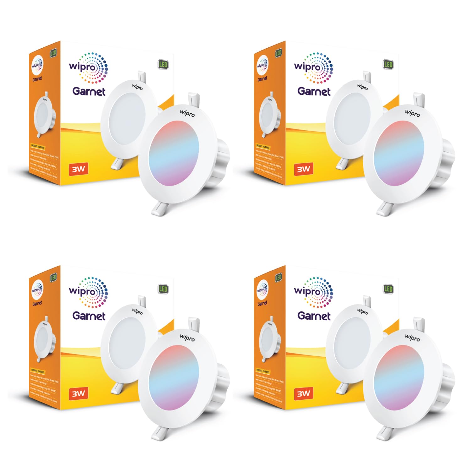 Wipro LED Mini Downlight - Color Changing -9 Wipro LED Mini Downlight - Color Changing -9