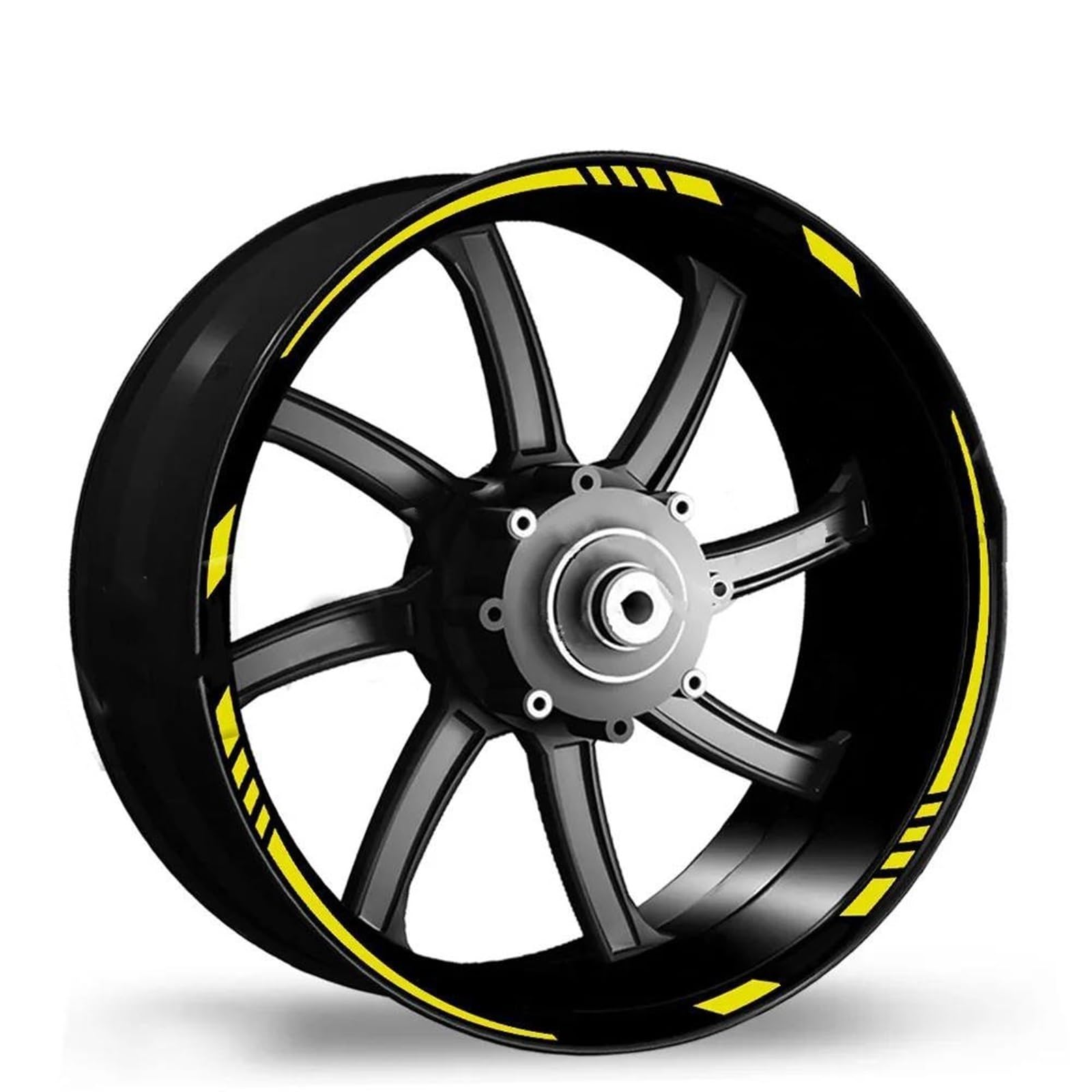 Stickers Motorcycle Wheel Stickers Decorative Rim Reflective for Z750 Z800 Z900 Z1000 for Ninja 650 400(Style 11)