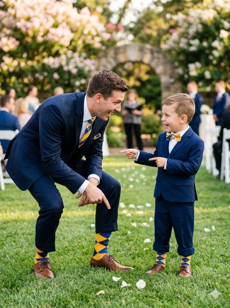 Triple M Plus Argyle Boys Dress socks，Boys shoes Size 11-3