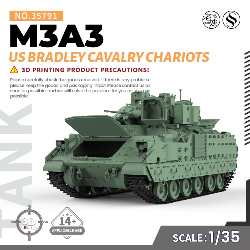MRY-SFW SS35791 1/35 zestaw do budowy modelu wojskowego US M3A3 Bradley wózek kawalerski