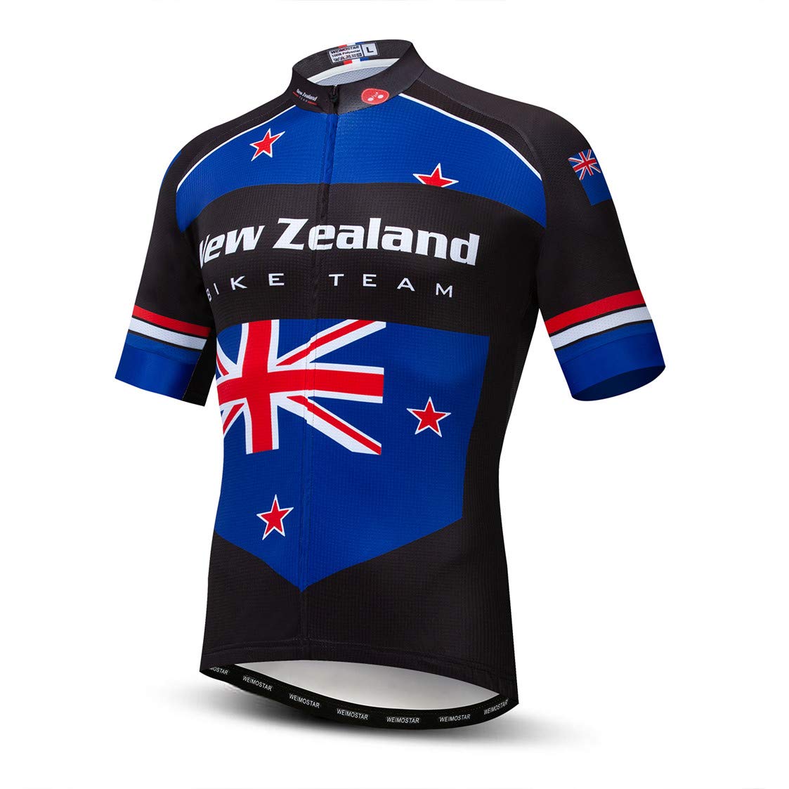 Cycling Jersey Mens Bike Tops MTB Jersey Zip Mountain Road Clothing Bicycle Riding top Breathable Summer Pro Team Sports Racing Cycle Jersey for Male Sportswear Polyester New Zealand Size L