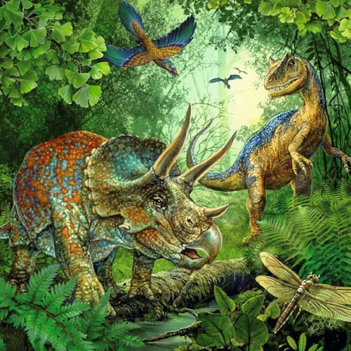 Puzzle 3 x 49 pièces : La fascination des dinosaures Ravensburger France - vue 8