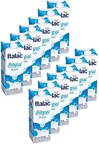 Leite Integral Italac 1L Longa Vida Caixa Fechada 12 Uni