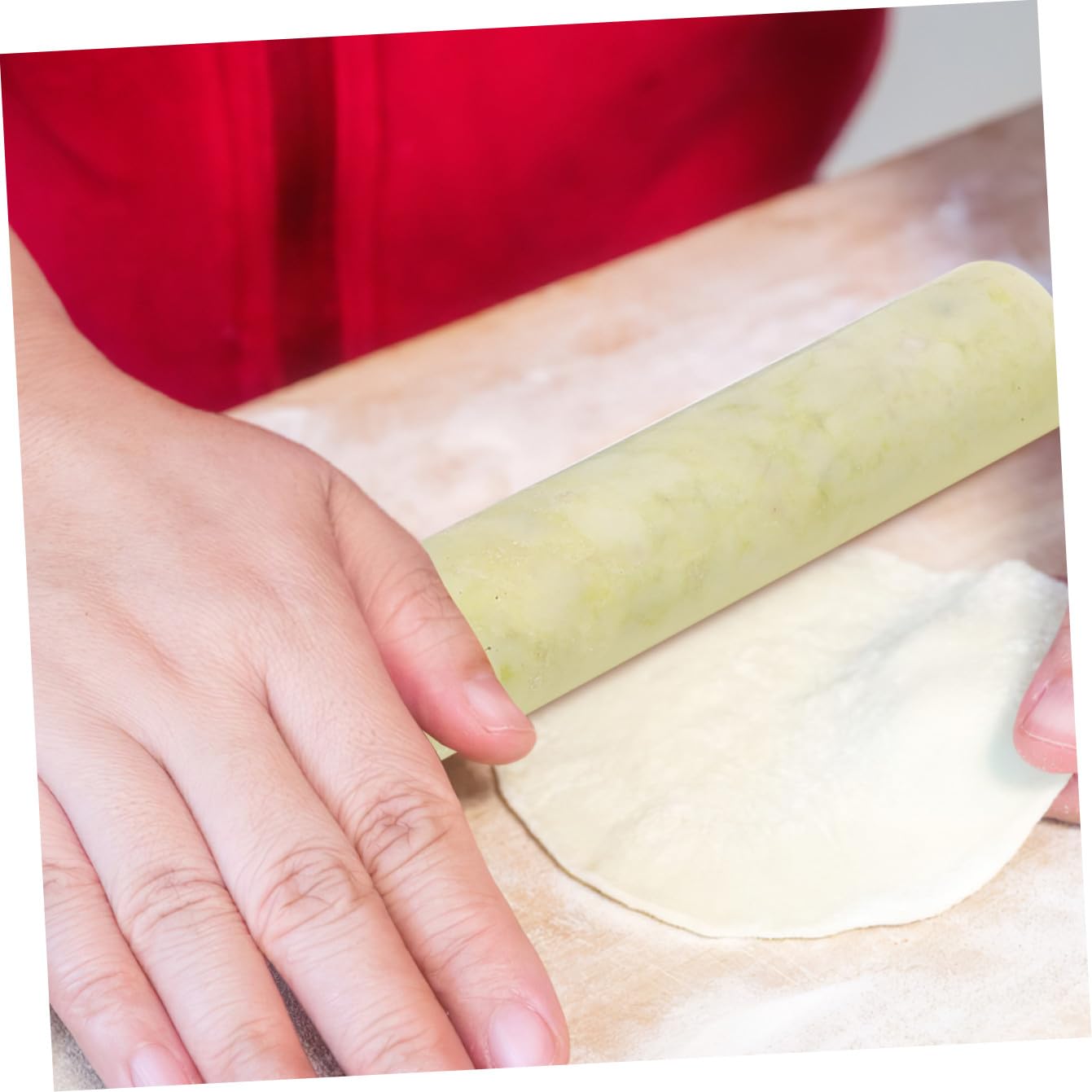Artefacto De Rodillo Para Amasar Masa Rodillo De Cocina Antiadherente Herramienta De Cocina Para Hornear Para Envoltorios De Dumplings Suministros Para Hornear El Hogar