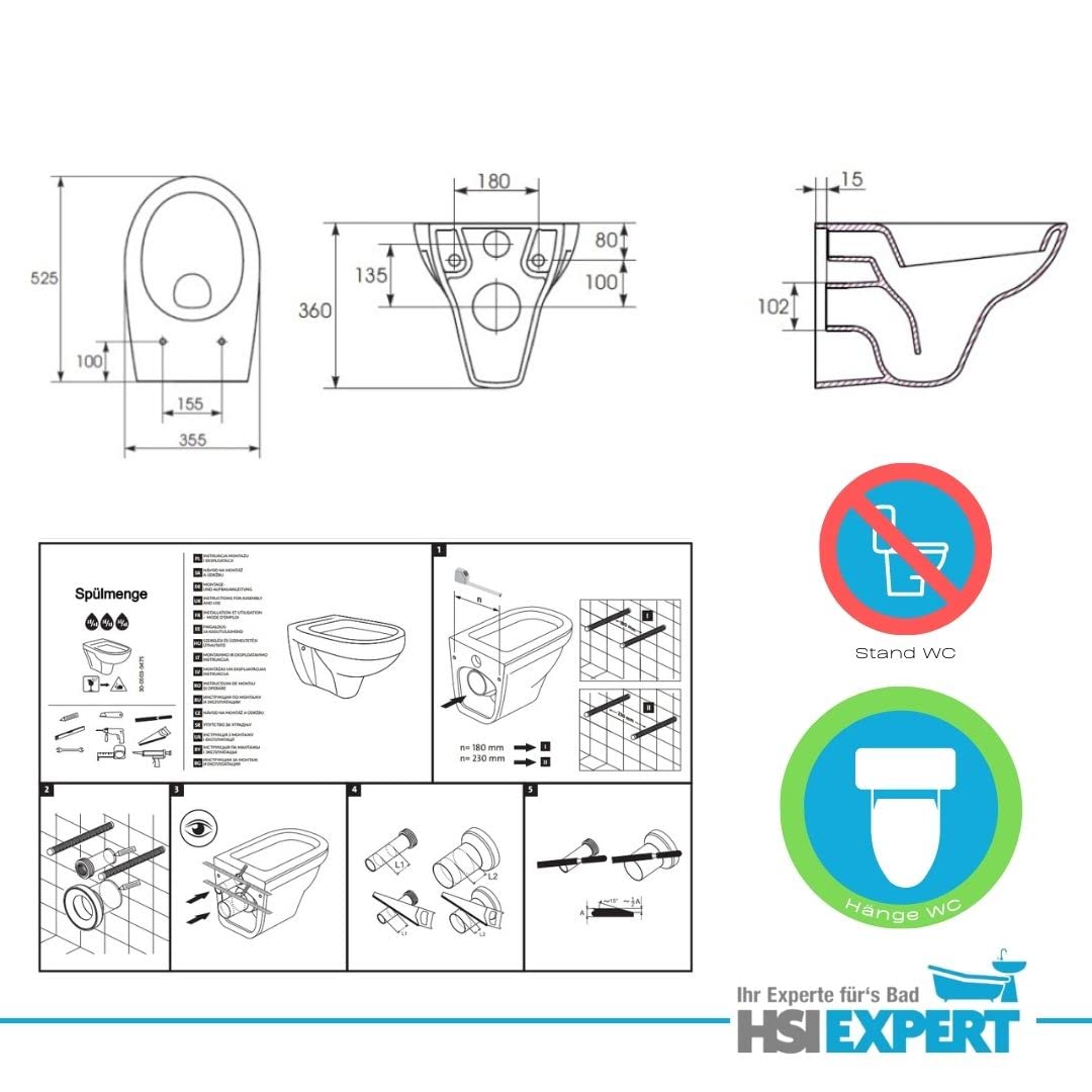 Geberit Duofix Vorwandelement UP 320, Design WC mit LotusClean Beschichtung, Absenkautomatik, Sigma01 Drückerplatte weiß, WC Deckel