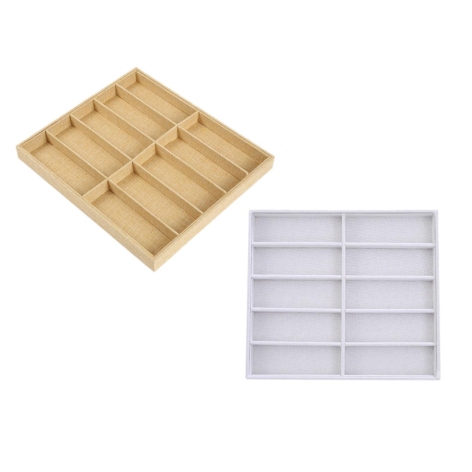 MERISHOPP Glasses Organizer 10 Grid Decor Eyewear Display Case for Travel Home Desktop Yellow|Health & Beauty | Vision Care | Eyeglass Cases-image-2