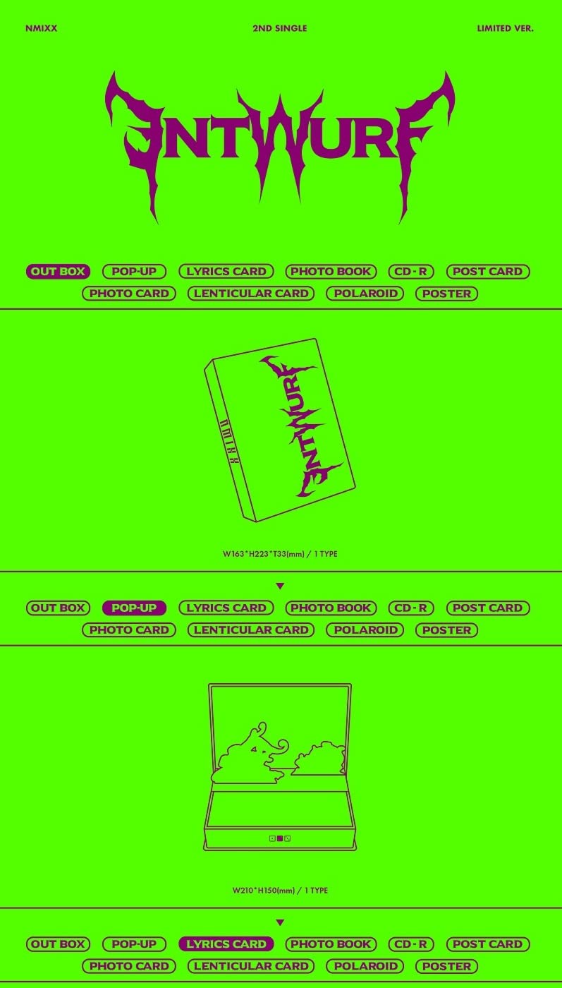 Amazon.co.jp: [サイン写真付]NMIXX - ENTWURF (2 Set Ver.)(韓国盤)+[