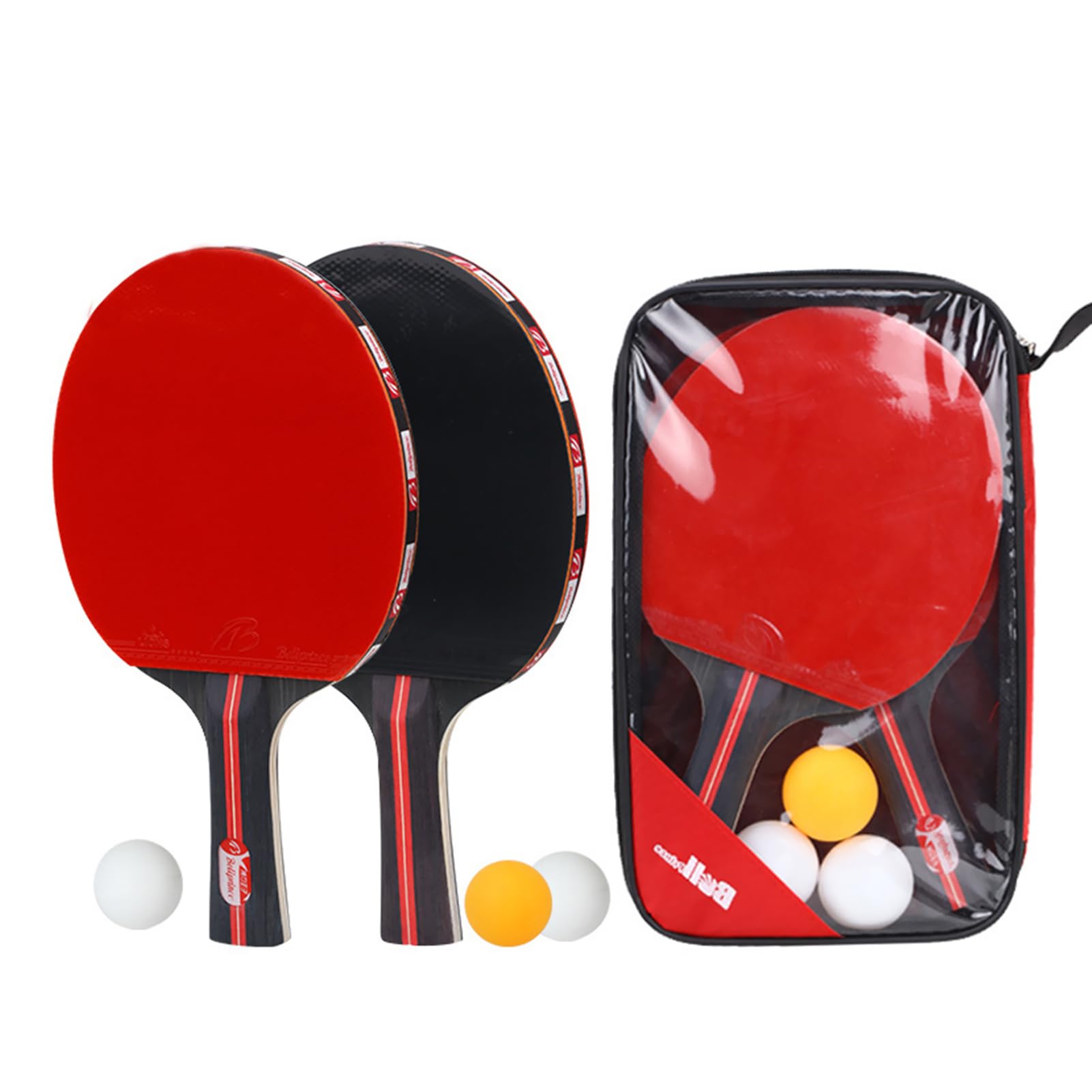 DAYONG Table Tennis Set, Professional Ping Pong Paddle Set Including 2 Rackets and 3 Balls, Portable Table Tennis Racquets for Indoor Outdoor Play, Family Fun and Daily Training.