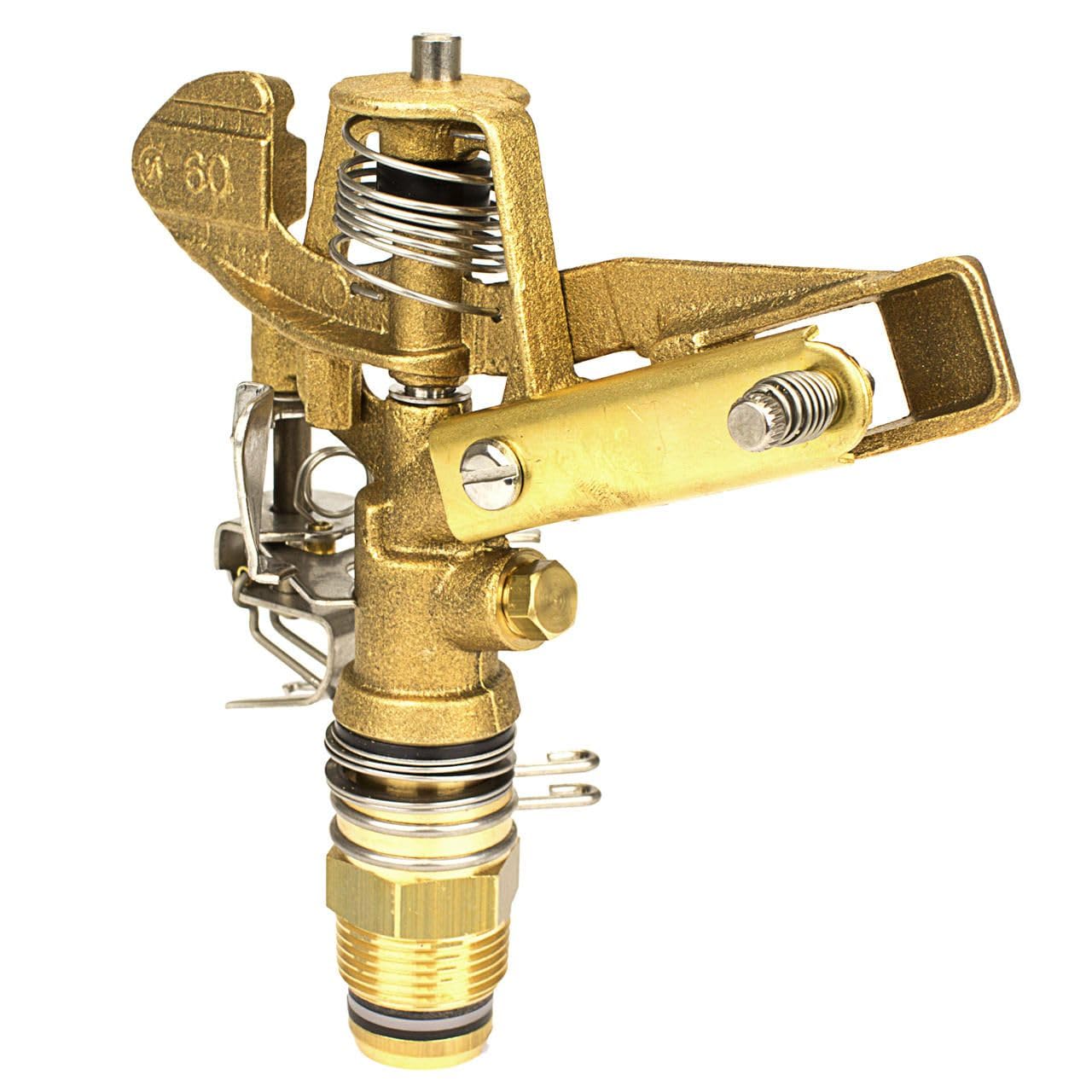Vyrsa MS Kreis-Sektoren Regner 1 Zoll IG (V65) - Schwarz - Rotary - Bewässerungssprenger - Sprinkler - Edelstahl, Messing