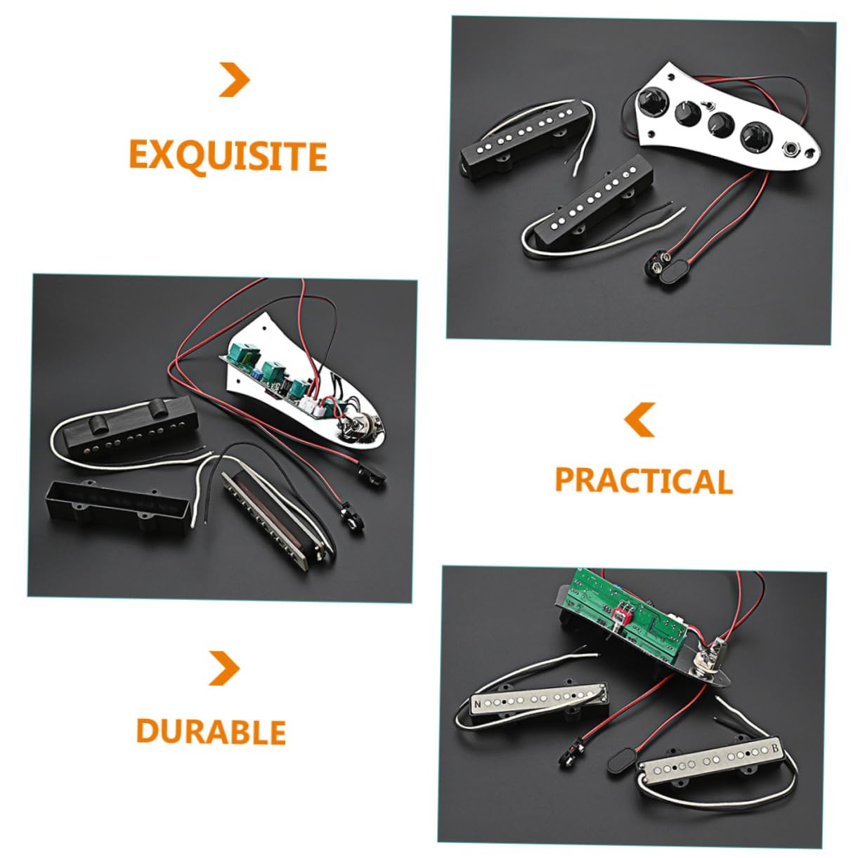 1satz Jb String Bass Humbucker Pickup Set Für Professionelle Bassisten Einfache Installation Verbessertes Klangdesign Und Praktische Bassteile Für Besten Sound