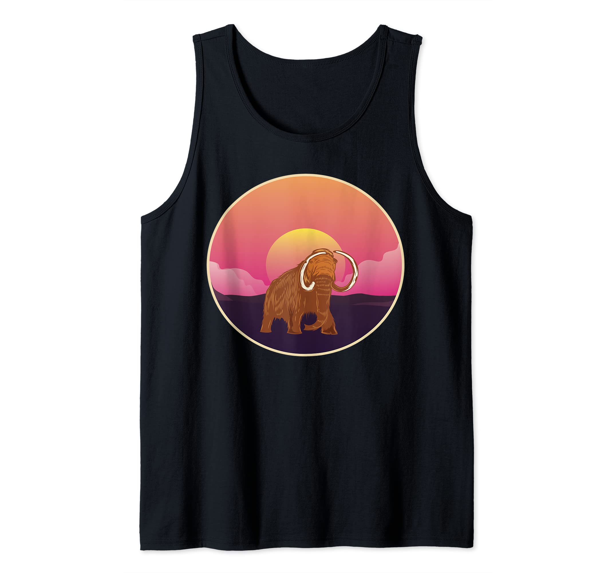 Mammoth Big Ice Woolly Elephant Museum Mammuthus Mastodon Tank Top