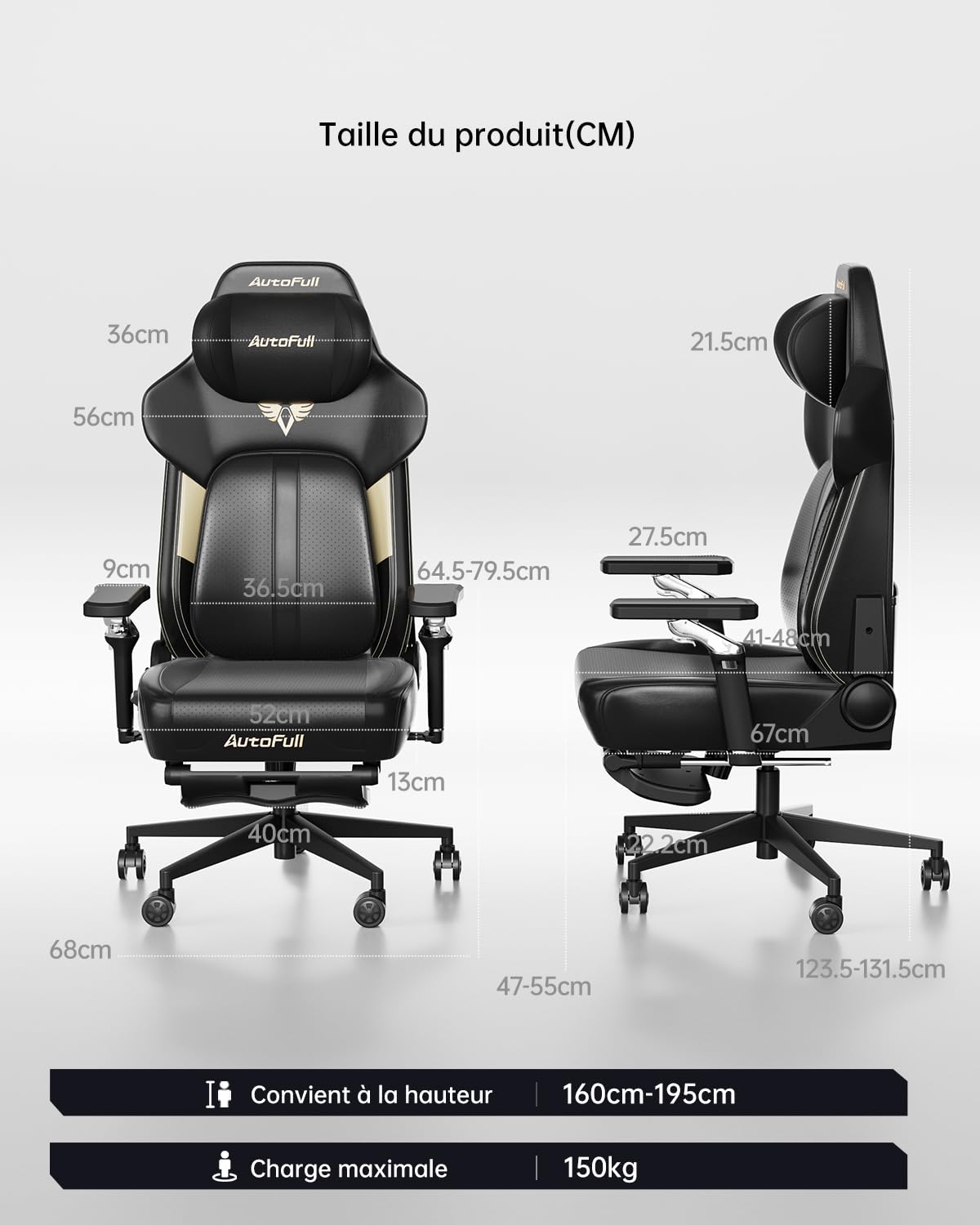AutoFull M6 Ultra 2.0 Chaise Gaming Ergonomique avec Double Massage | Double Massage Vibrant, Ventilation Active, Chauffage, Soutien Lombaire Dynamique. Partenaire officiel IEM & ESL 2026