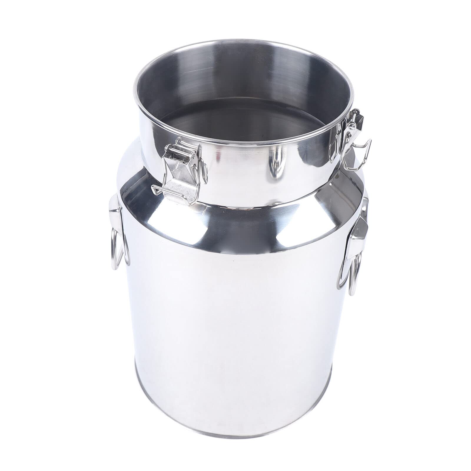 Pot à lait en acier inoxydable de 18 litres - Grand pichet de transport - Réservoir à lait - Seau scellé avec couvercle en silicone pour un stockage facile des produits liquides