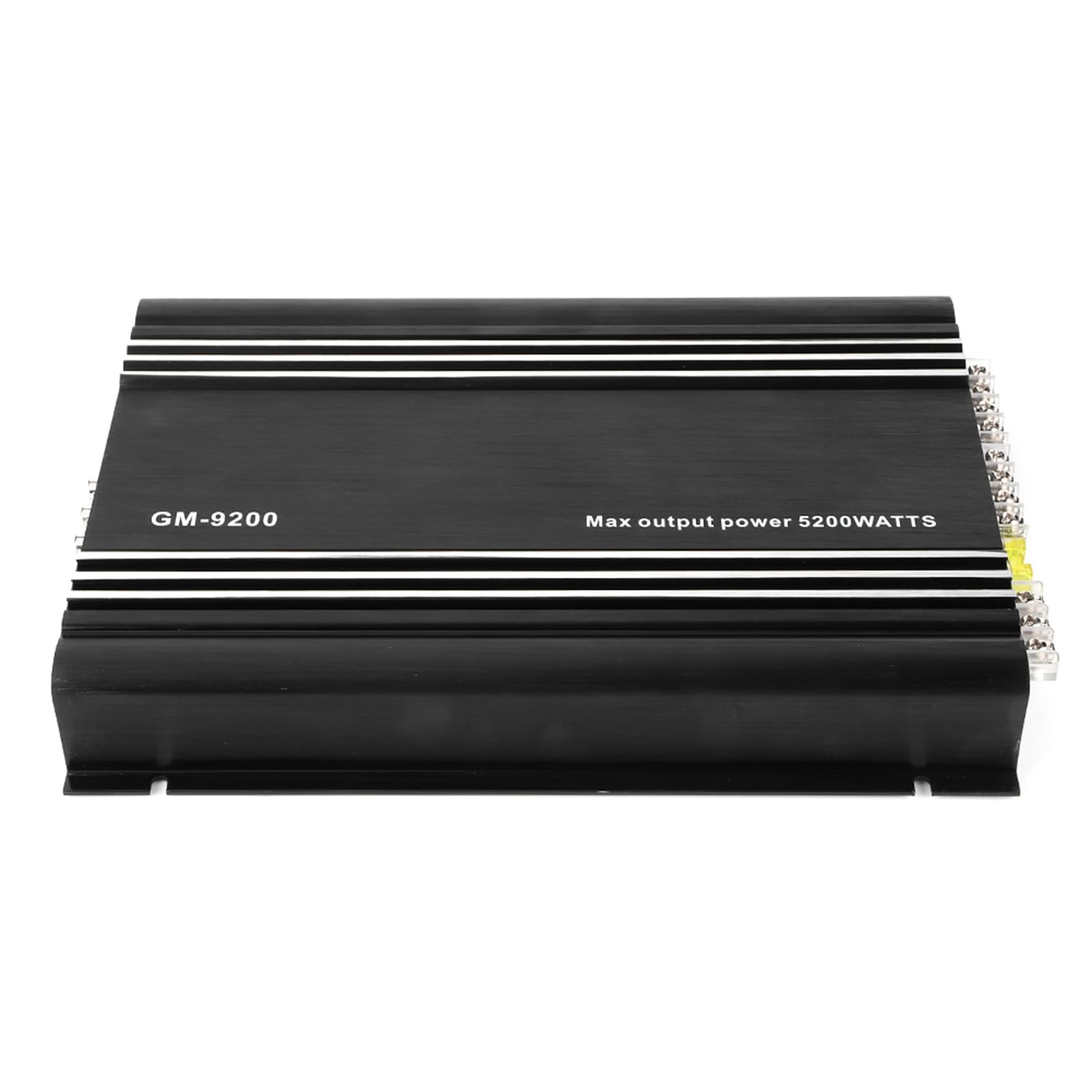 Amplificatore audio ad alte prestazioni, amplificatore stereo a 4 canali da 70 W per sistemi audio auto da 12 V, lega di alluminio nero