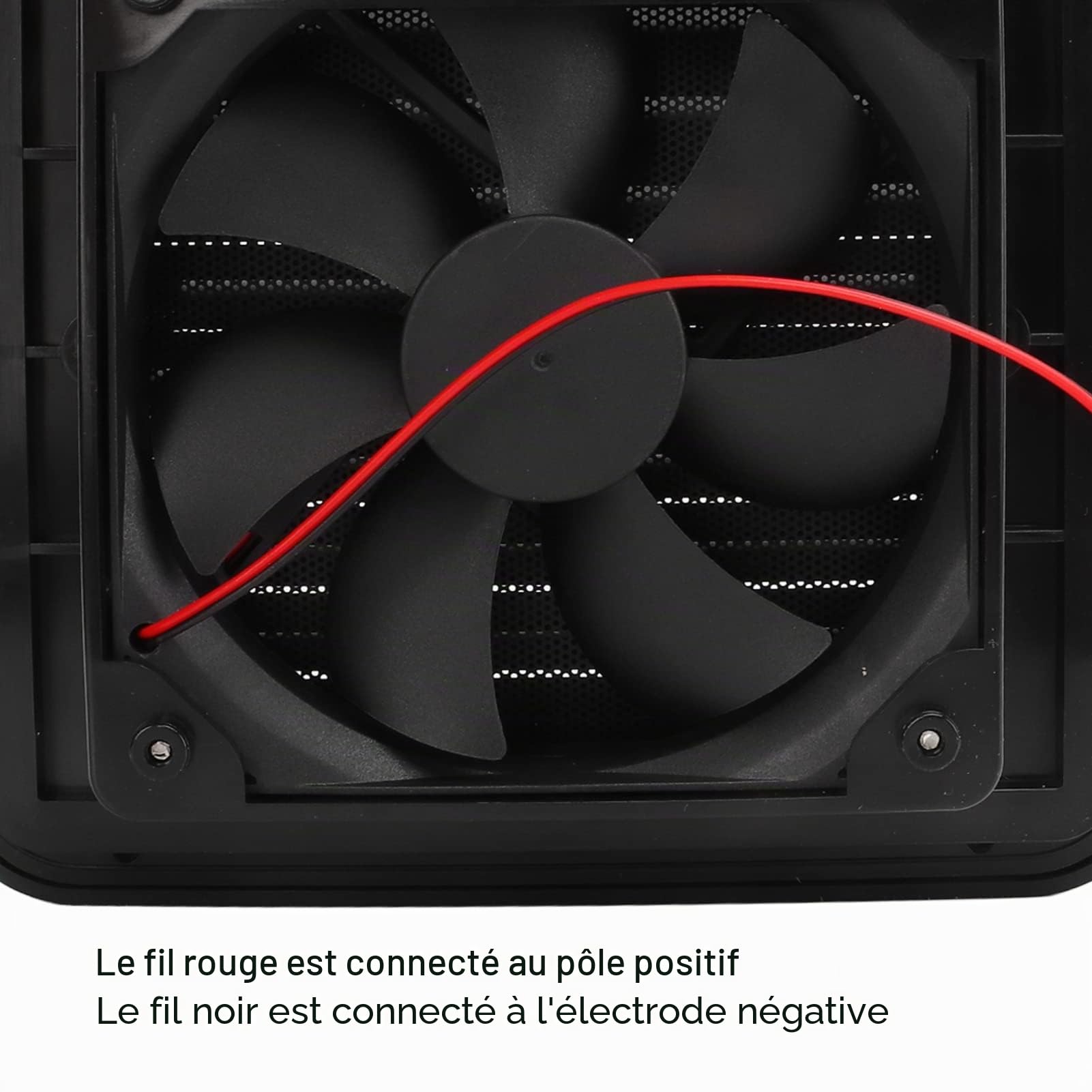 20.5×18.6cm Ventilateur pour RV, 12V Ventilateur d'Air Latéral Ventilation Unidirectionnelle Ventilateur échappement pour RV Camions Autobus Bateau