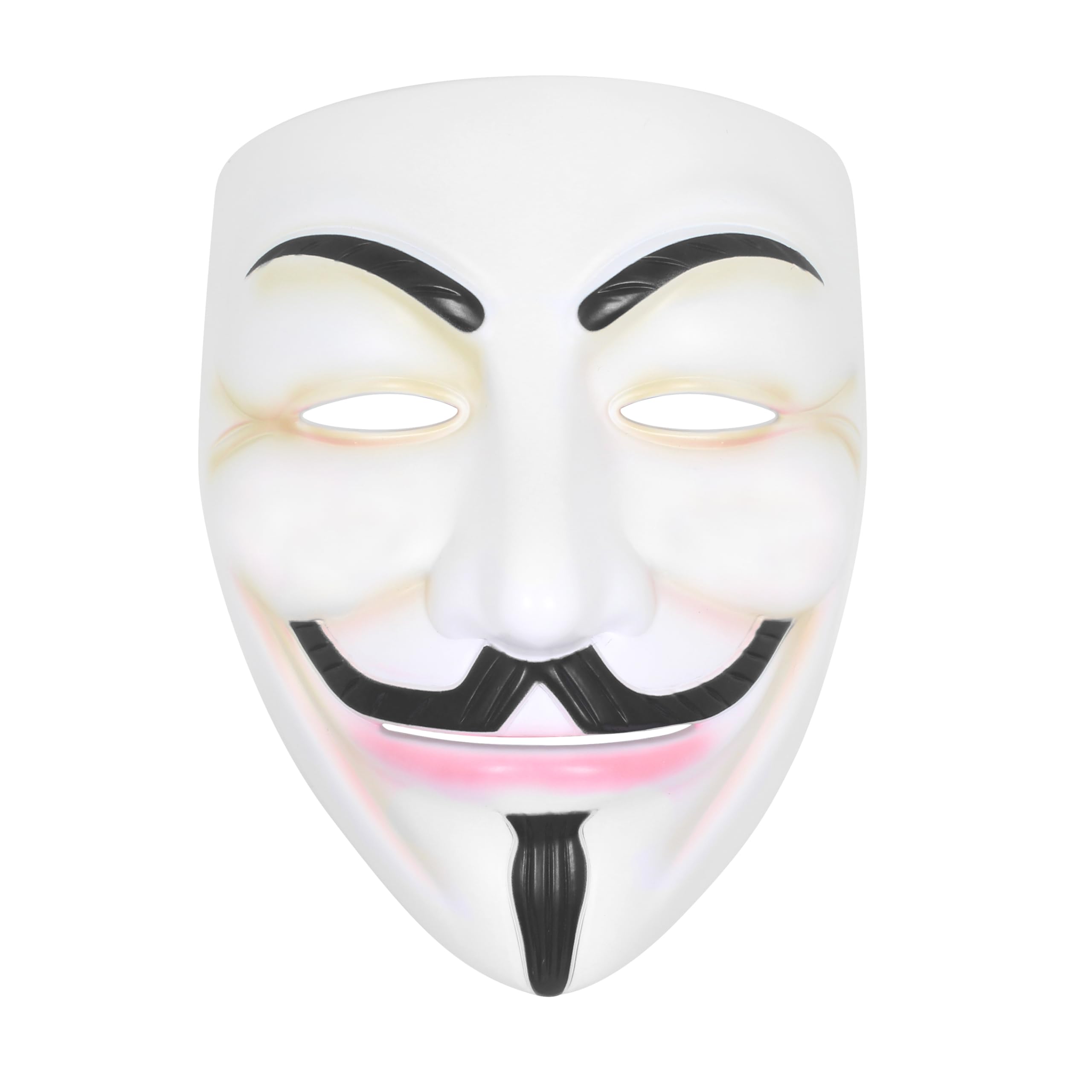 Hacker Mask V for Vendetta Mask Halloween Cosplay Costume Party Props White