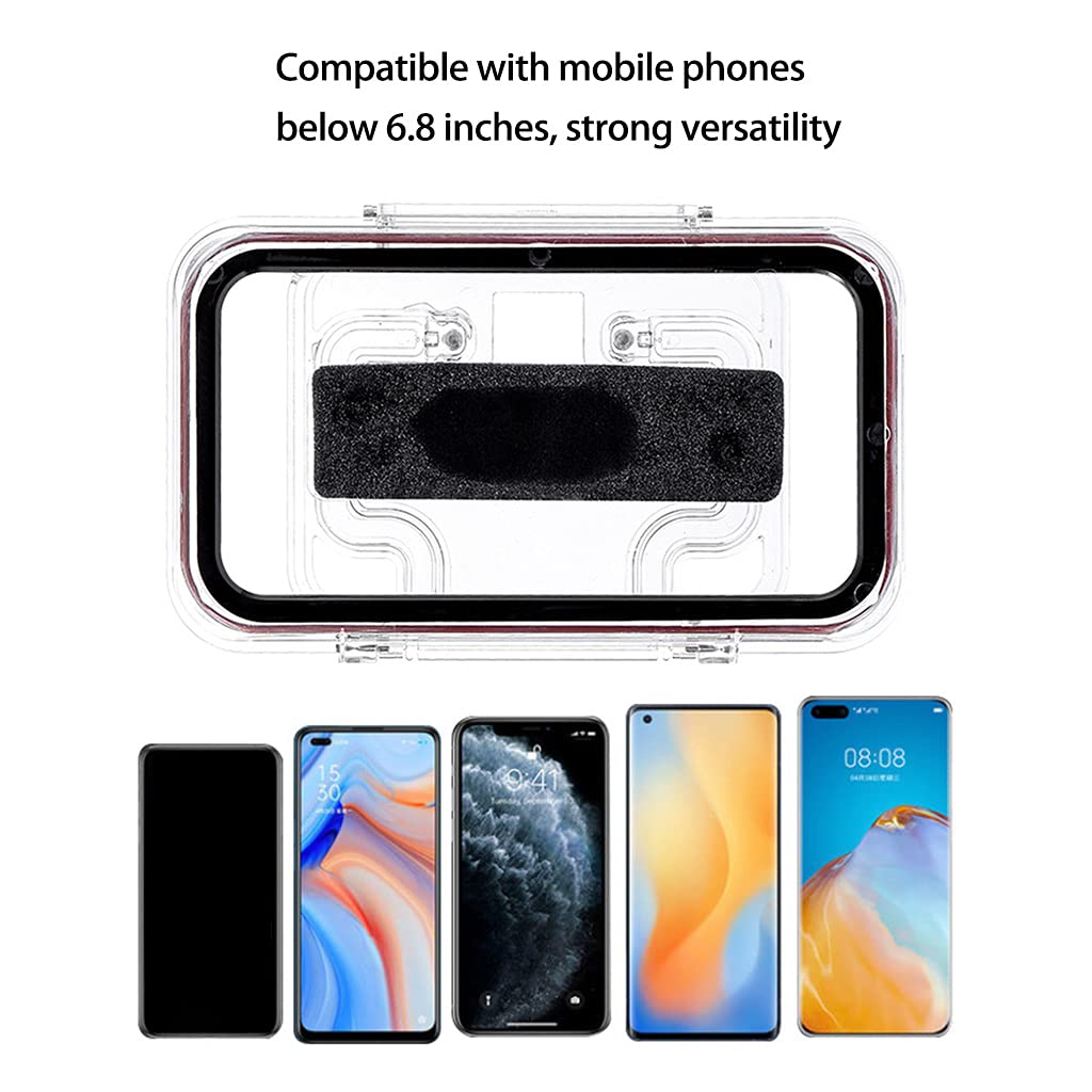 Impermeabile e anti-appannamento sensibile per touch screen aggiornato doccia supporto per telefono impermeabile supporto per telefono supporto da parete con luce
