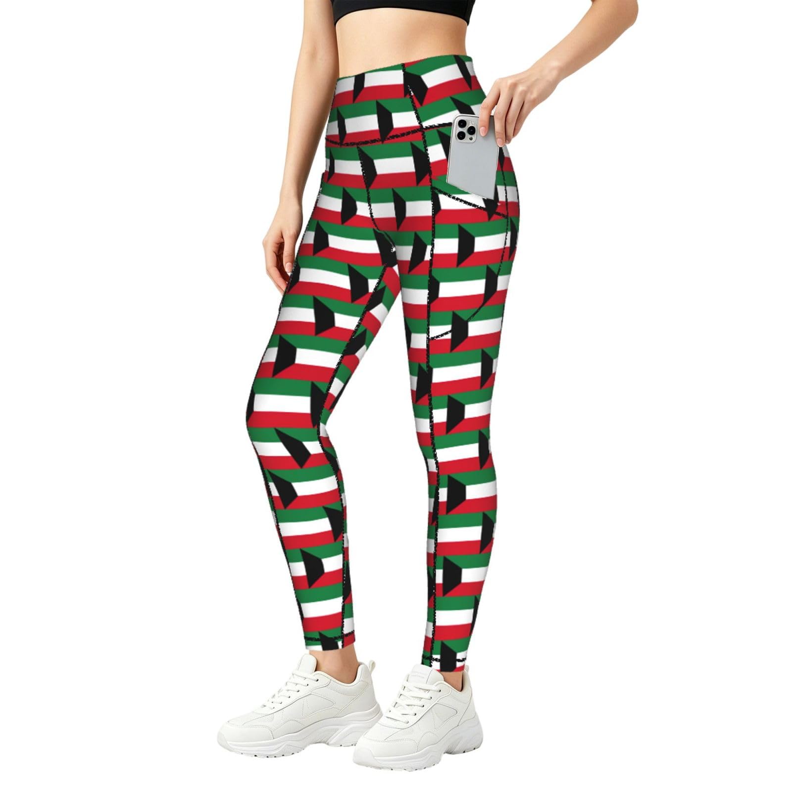 Leggings de Kuwait para mujer sin transparencias y con bolsillos útiles 8