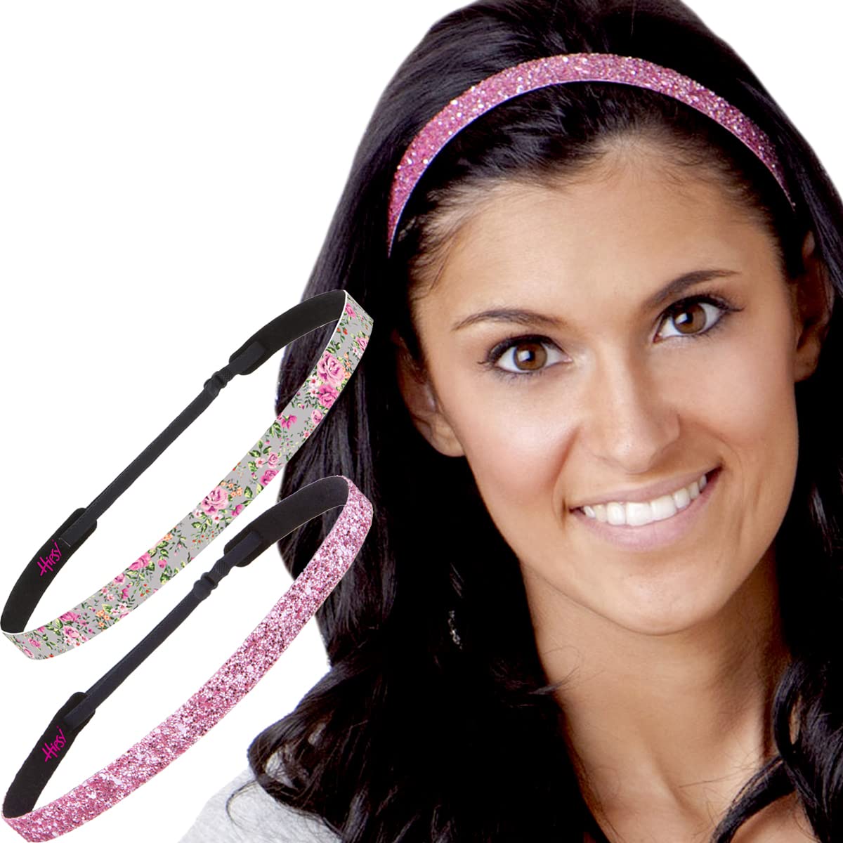 Hipsy 7-Pack Adjustable No Slip Country Floral Headband Bundle for Women & Girls Amazon.com : Hipsy Women main image 3