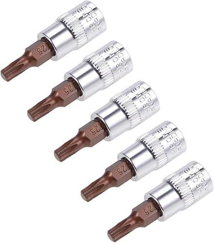 uxcell 5 unidades de 14 pulgadas x T25 Torx, puntas de acero S2 CR-V de 1.496in de longitud con llave de trinquete, barra deslizante, barra de disponible en Yaxa Venezuela