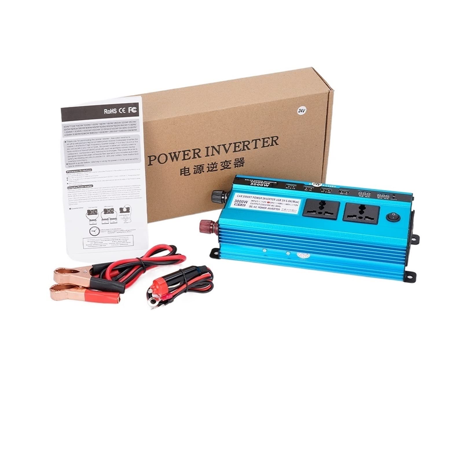 Onduleur 48V 220V transformateur solaire 3000W convertisseur de tension