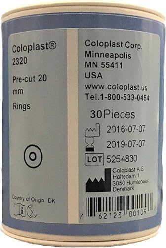 Miniatura 3 de Coloplast Precortado, adhesivo de anillo de barrera de piel de desgaste estándar sin cinta sin brida 30 por caja 2320