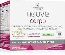 Nouvé Corpo Framboesa – 30 Sachês – Suplemento com Vitamina C – Ação Nutritiva e Bem-Estar Geral – Mantecorp