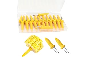 24 Packs Stainless Steel Corn Holders for Corn on the Cob