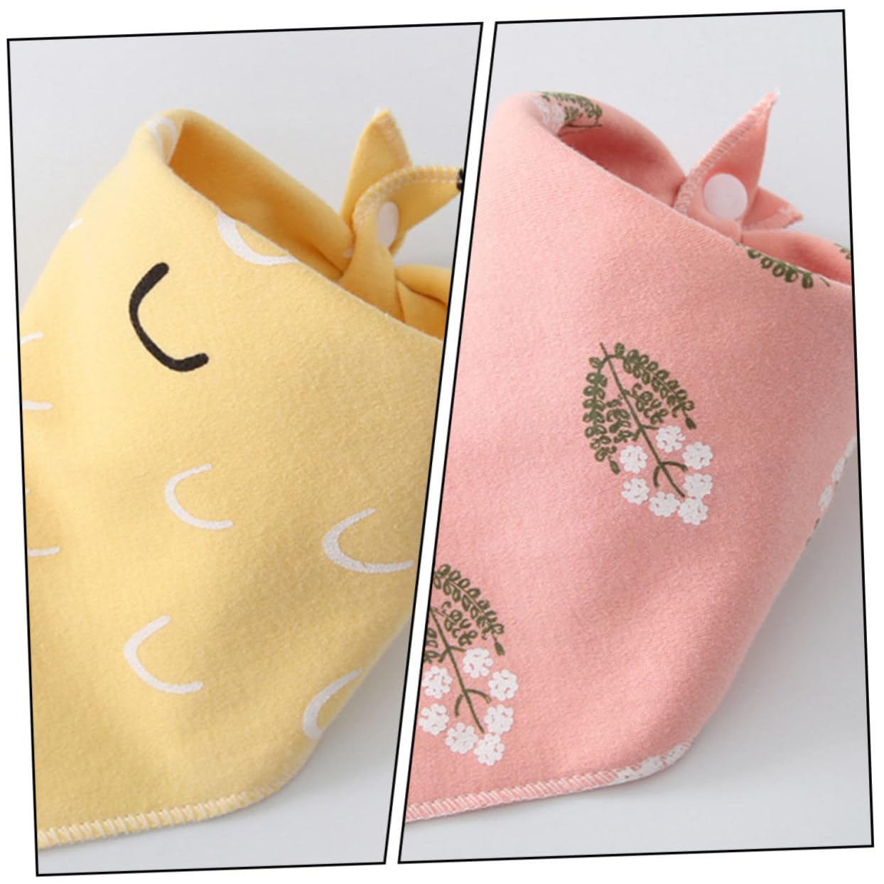 Toyvian 10 Pezzi Bavaglino Cartone Animato Bavaglino Traspirante Bambino Cotone Alimentazione Infantile Bavaglino Forniture Per L'Alimentazione Panno Per Ruttino In Cotone Addensare