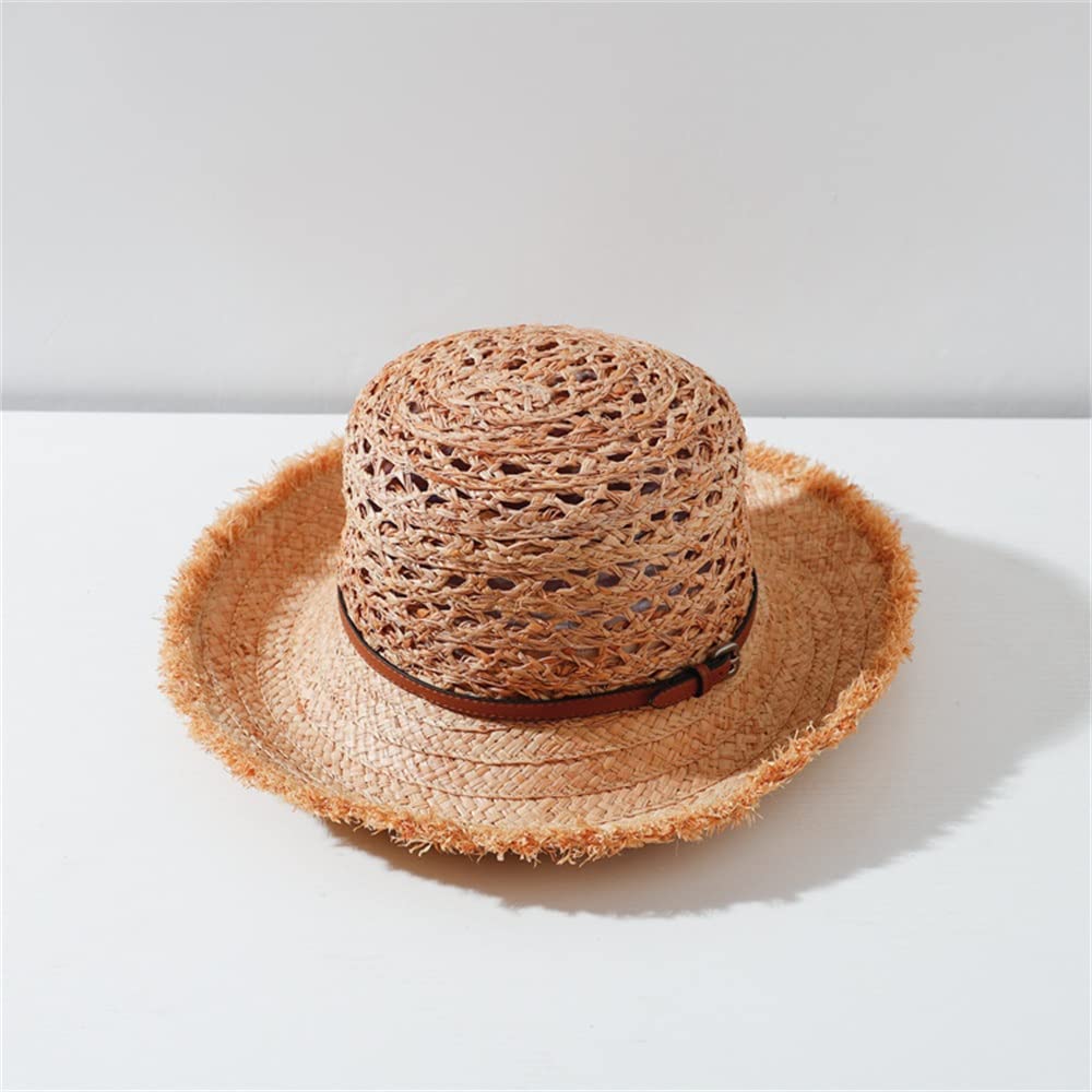 Sombrero de Paja para Mujer Sombrero de Paja Verano for Mujer Copa Redondo Verano, para la Playa