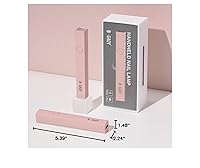 Vista 7 de GAOY Luz UV de mano para uñas de gel, mini lámpara de uñas, recargable inalámbrica portátil, curado rápido, rosa
