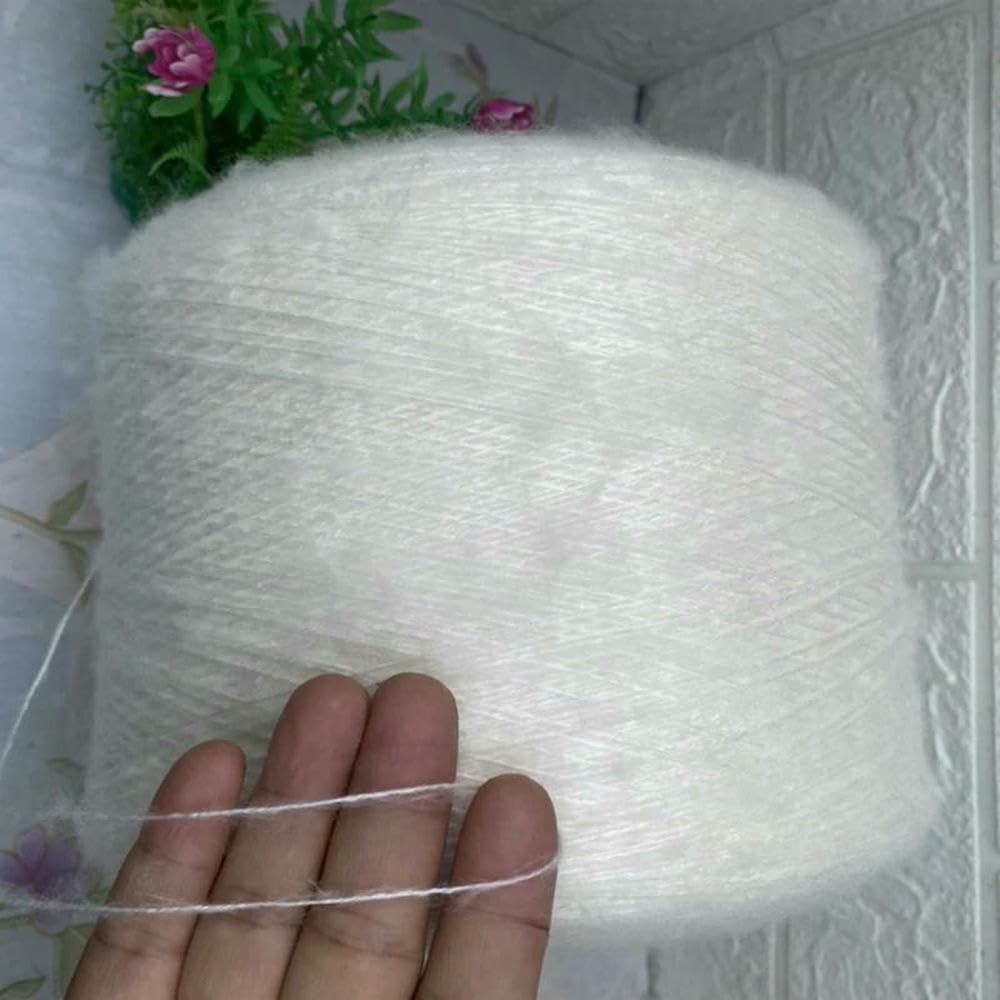 Filato di Mohair Rosa Super Bello, Morbido e soffice, per Lavorare a Maglia, in Acrilico Biologico per Neonati, da 520 g