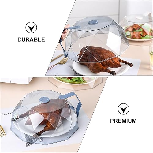 Miniatura 9 de Alipis Cubierta para platos de microondas con diseño geométrico de 11.22 x 10.23 x 4.56 pulgadas, tapa de calefacción para alimentos y microondas,