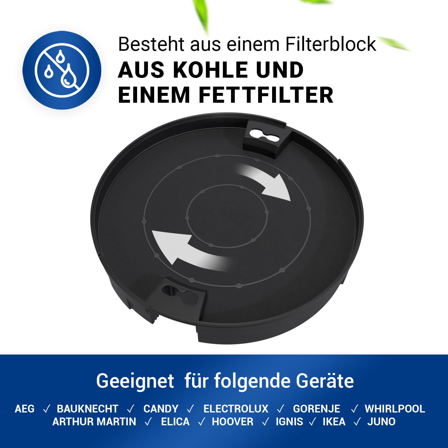 Filtro de carbón activo para campana extractora Bauknecht 481249038013 Elica, filtro para campana extractora/Whirlpool/filtro de campana extractora