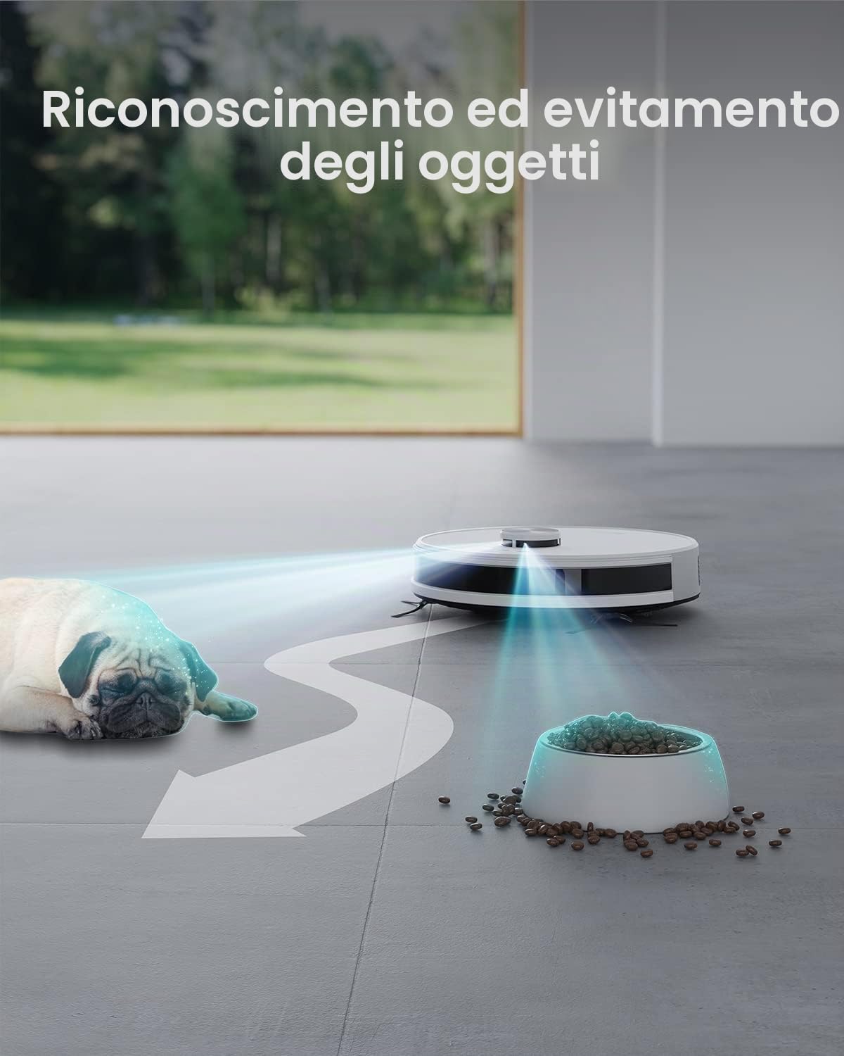 Lefant Robot Aspirapolvere Lavatrice 4000Pa 2 in 1, Navigazione LiDAR, Mappatura multistadio, Zone virtuali, Aspirapolvere robot collegato da Alexa/APP/WiFi, ideale per peli di animali tappeti duri,